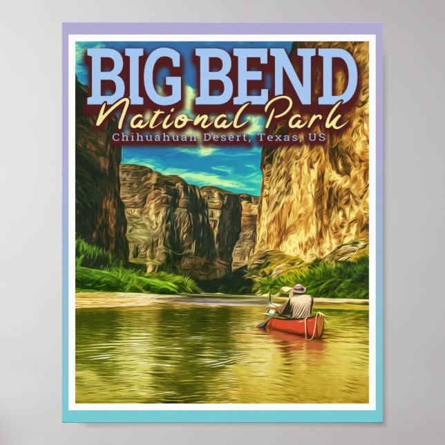PÓSTER BIG BEND NATIONAL PARK - TEXAS USA (Frente)