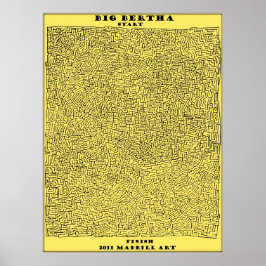 Póster Big Bertha Maze