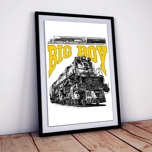 Póster Big Boy 4014 Steam Loco. Union Pacific Class 4000 (Big Boy 4014 Steam Loco. Union Pacific Class 4000. Poster)