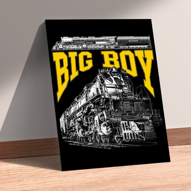 Póster Big Boy 4014 Union Pacific Class 4000. Steam Loco. (Big Boy 4014 Union Pacific Class 4000. Steam Loco. Poster)