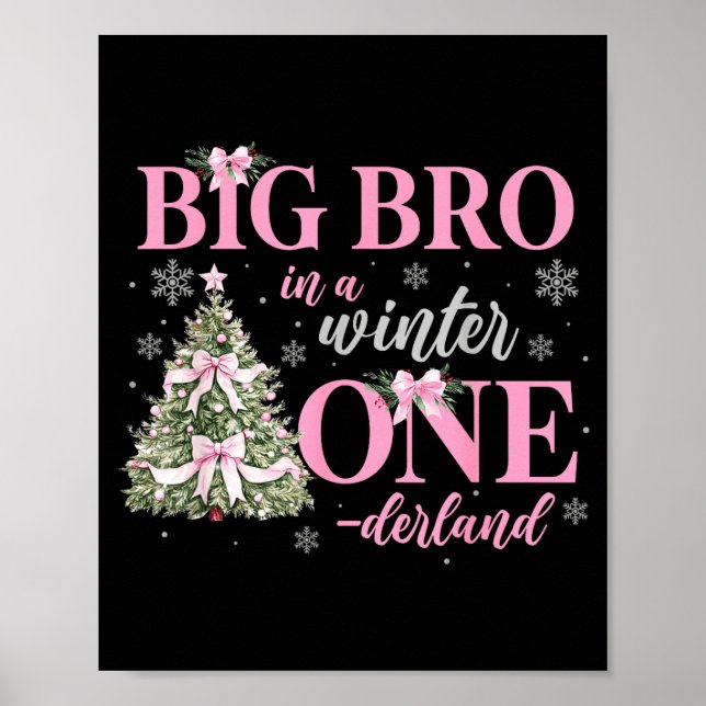 Póster Big Bro In A Winter Onederland Birthday Girl Chris (Frente)