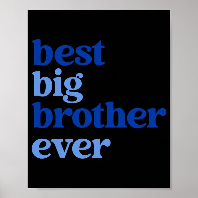 Póster Big Brother Ever Gray With Blue Text Boys _1  (Frente)