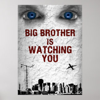 PÓSTER BIG BROTHER TE ESTÁ VIENDO