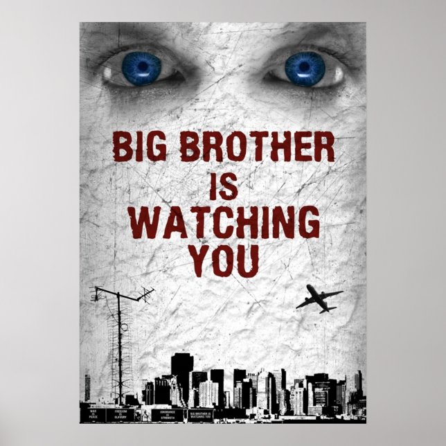 PÓSTER BIG BROTHER TE ESTÁ VIENDO (Frente)