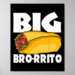 Póster Big Burrito comida mexicana Cinco de Mayo