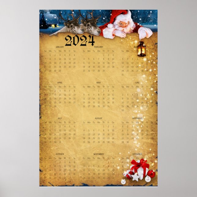 Póster Big Calendar 2024 (Frente)