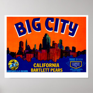 Póster Big City Pears