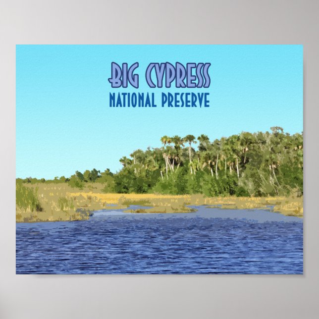 Póster Big Cypress National Preserve Florida (Frente)