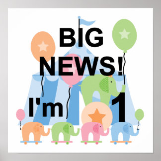 Póster Big News Circus Camisetas y regalos de cumpleaños