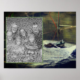 Póster Big Old Bullfrog Pond Add Your Photo