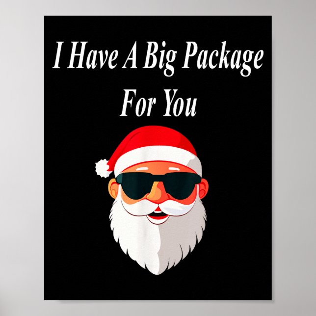 Póster Big Package Christmas Funny Naughty Dirty Raunchy  (Frente)