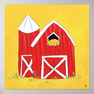 Póster Big Red Barn