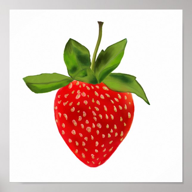 Póster Big Red Strawberry (Frente)