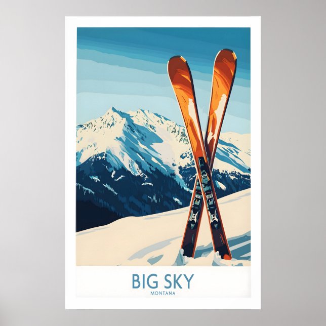 Póster Big Sky Poster Montana 1 (Frente)