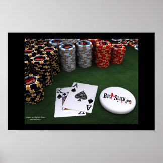 Póster Big Slick - Spades w\BigSlick Dealer Button