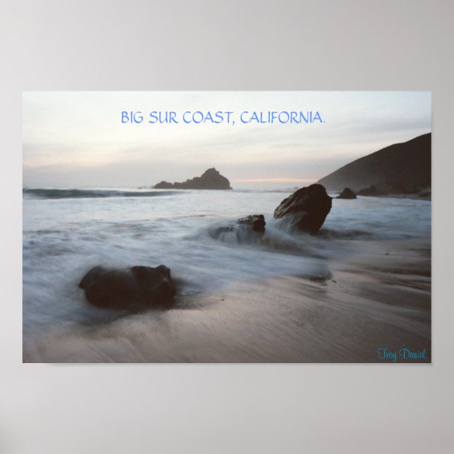 Póster Big Sur Coast, California. (Frente)
