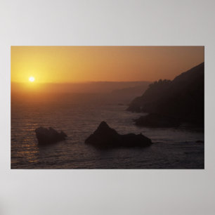 Póster Big Sur fuera de la autopista 101, California, EE.