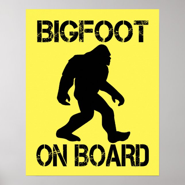 Póster Bigfoot a Bordo - Divertido Bigfoot      (Frente)