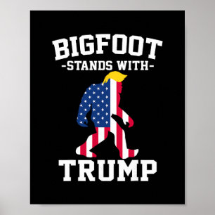 Póster Bigfoot Apoya Elecciones De Trump