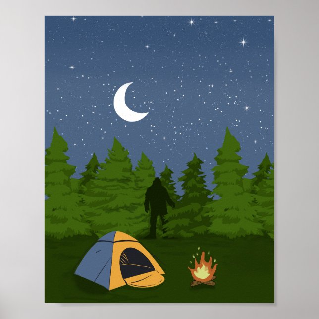 Póster BigFoot Camping  (Frente)