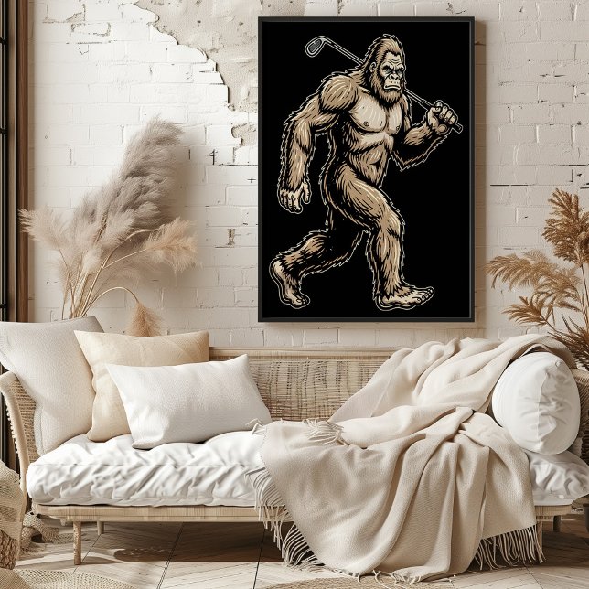 Póster Bigfoot Golfer Stride (Subido por el creador)