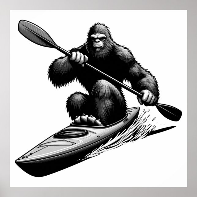 Póster Bigfoot Kayak (Frente)