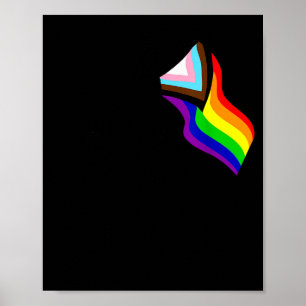 Póster Bigfoot Rock On Orgulloso Gay Lgbtq Progresista Nu