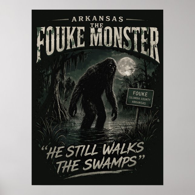 Póster Bigfoot Sasquatch (Frente)