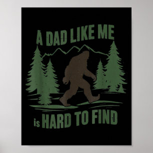 Póster Bigfoot un tipo como es difícil de encontrar bosqu