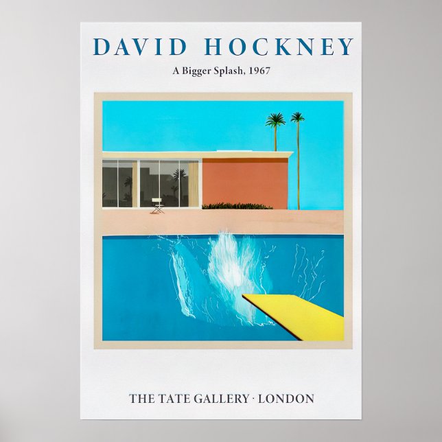 Póster Bigger Splash 1967 (Frente)