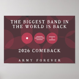 Póster Biggest Band in the World Is Back ARIRANG Comeback