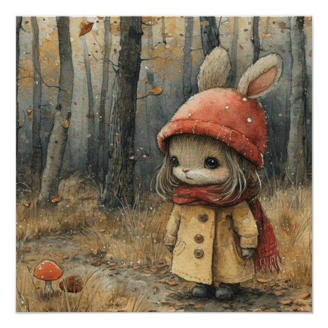 Póster Bigotes Saltarines: Un Conejo con un Toque de Fant (Anverso)