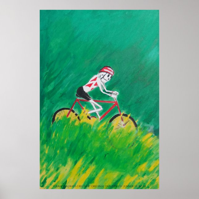 Póster Bikeando en el paraíso (Frente)