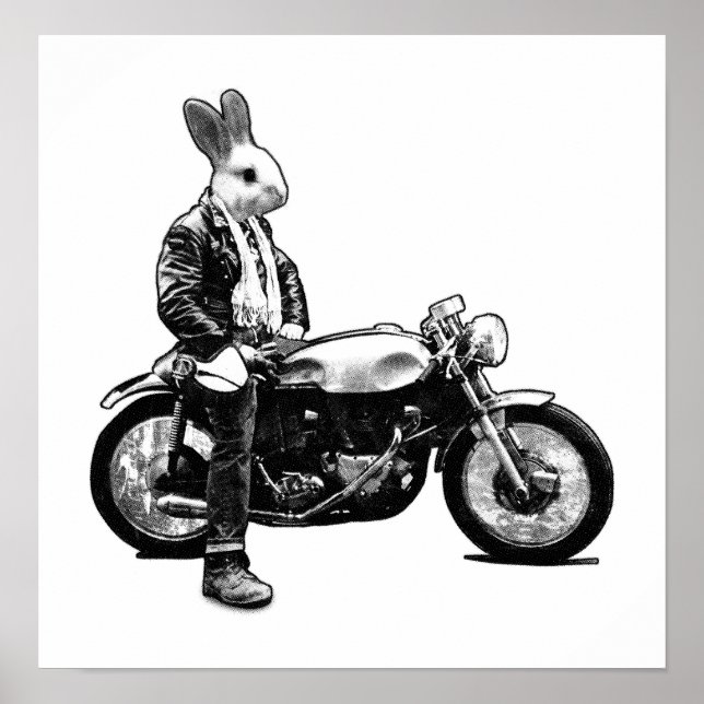 Póster Biker Bunny (Frente)