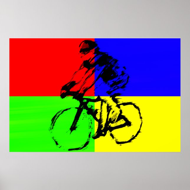 Póster biker_multi_color (Frente)