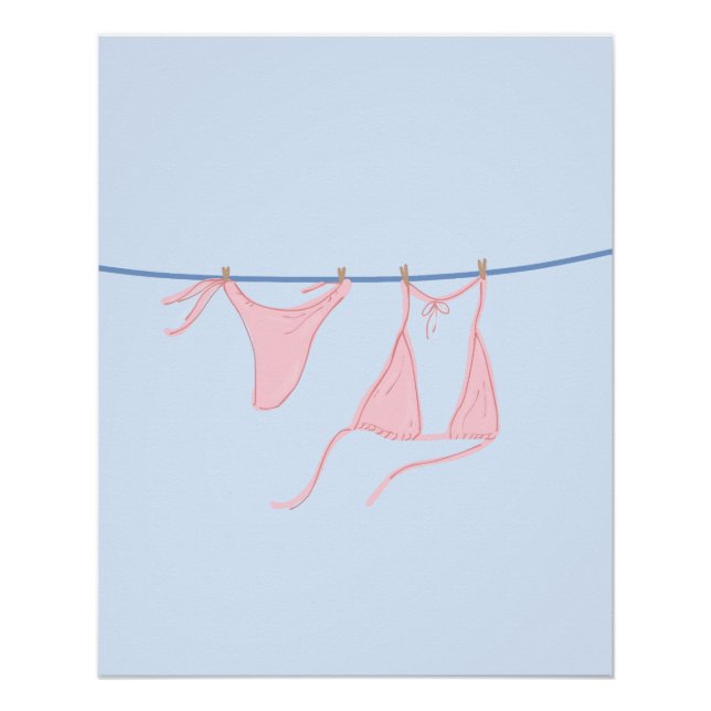 Póster Bikini Colgante (Anverso)