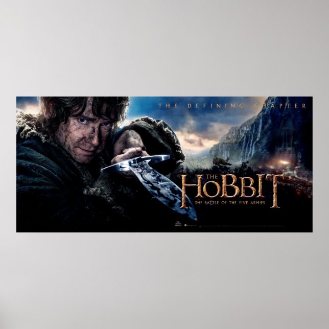 Póster BILBO BAGGINS™ Holding Sting (Frente)