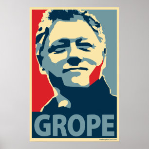Póster Bill Clinton - Grope: Poster de OHP