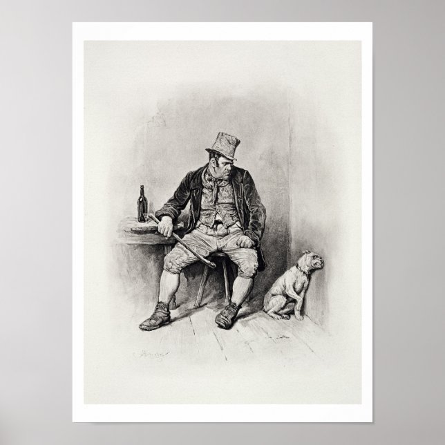 Póster Bill Sykes y su perro, de 'Charles Dickens: A G (Frente)