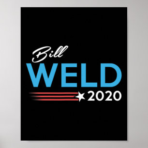 Póster Bill Weld Presidente Derrotar a Trump