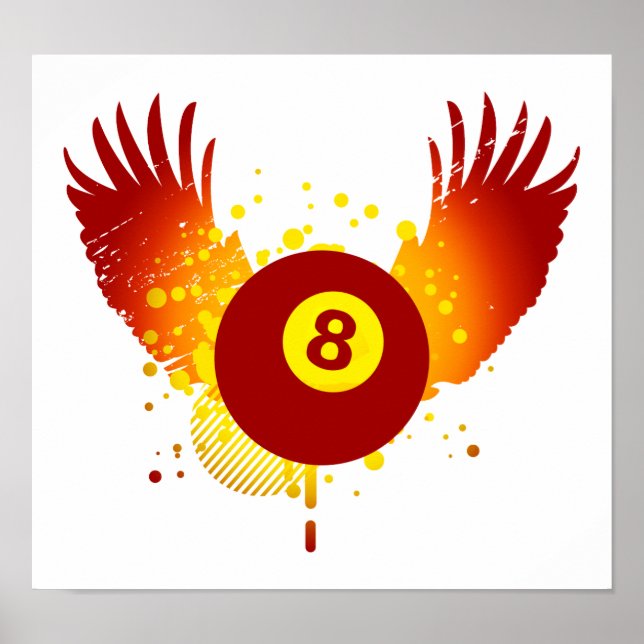 Póster billar de alta fidelidad (Frente)