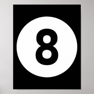 Póster Billar De La Piscina Ll 8 Que Coinciden Billiards