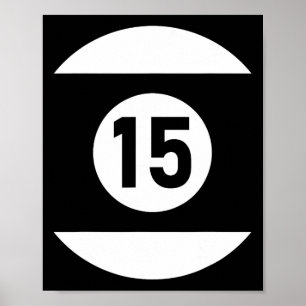 Póster Billar Ll 15 Coincidiendo Billiards Regalo Hallowe