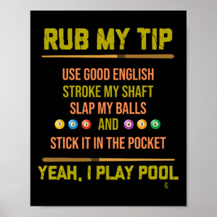 Póster Billar Mesa Jugador Deportes Billiard Regalo