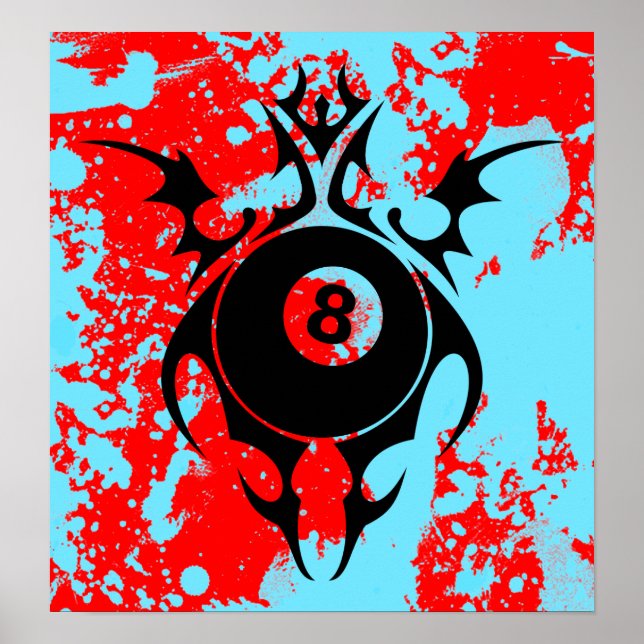 Póster billar : tribalz (Frente)