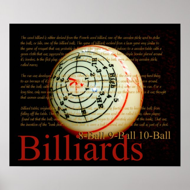 Póster Billards (Frente)