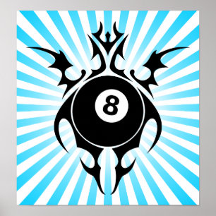 Póster billares: tribalz