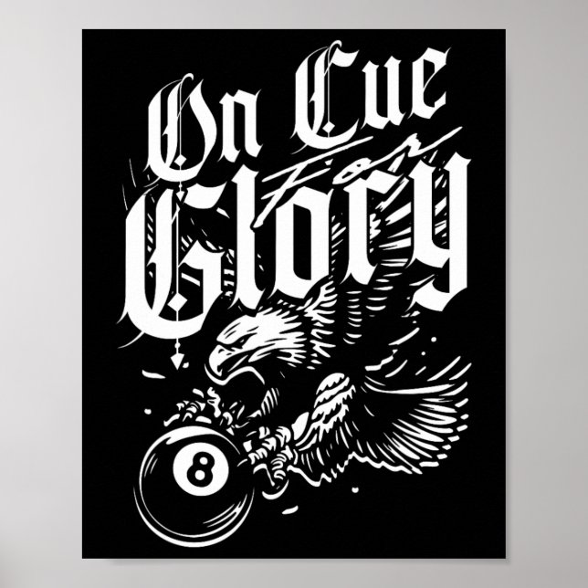 Póster Billetes De 8 Balas En Cue Glory (Frente)