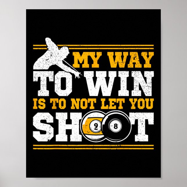 Póster Billetes De Billar Y Ganadores De 8 Ll (Frente)