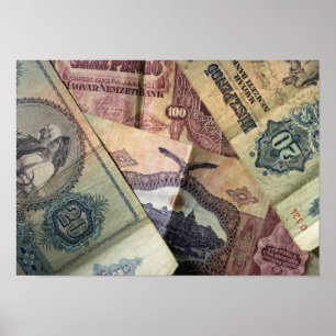 Póster Billetes de época